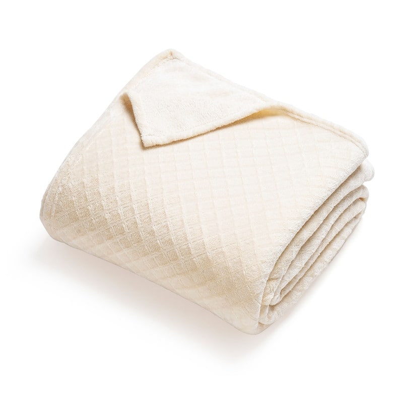 Superior Alaska Quilted Diamond Plush Fleece Blanket For Couch or Bed