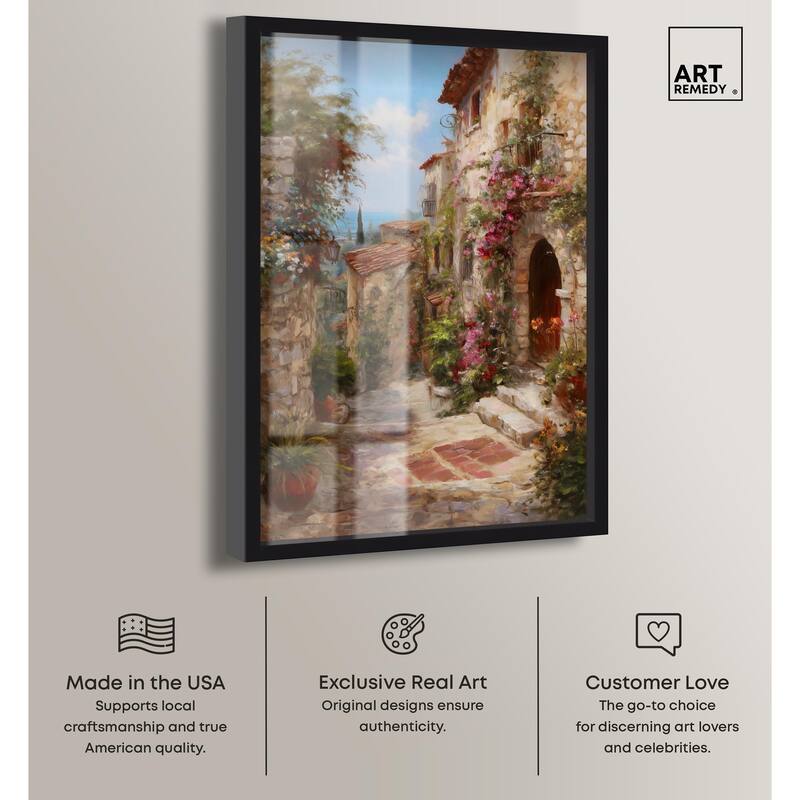 Mediterranean Charm I Shadowbox by Art Remedy
