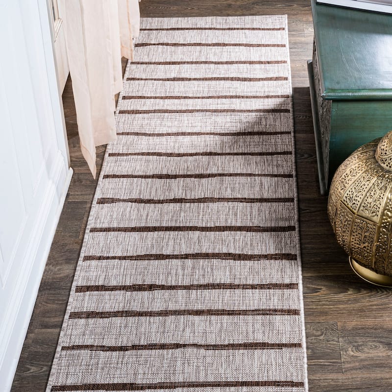 JONATHAN Y Andratx Berber Stripe Indoor/Outdoor Area Rug