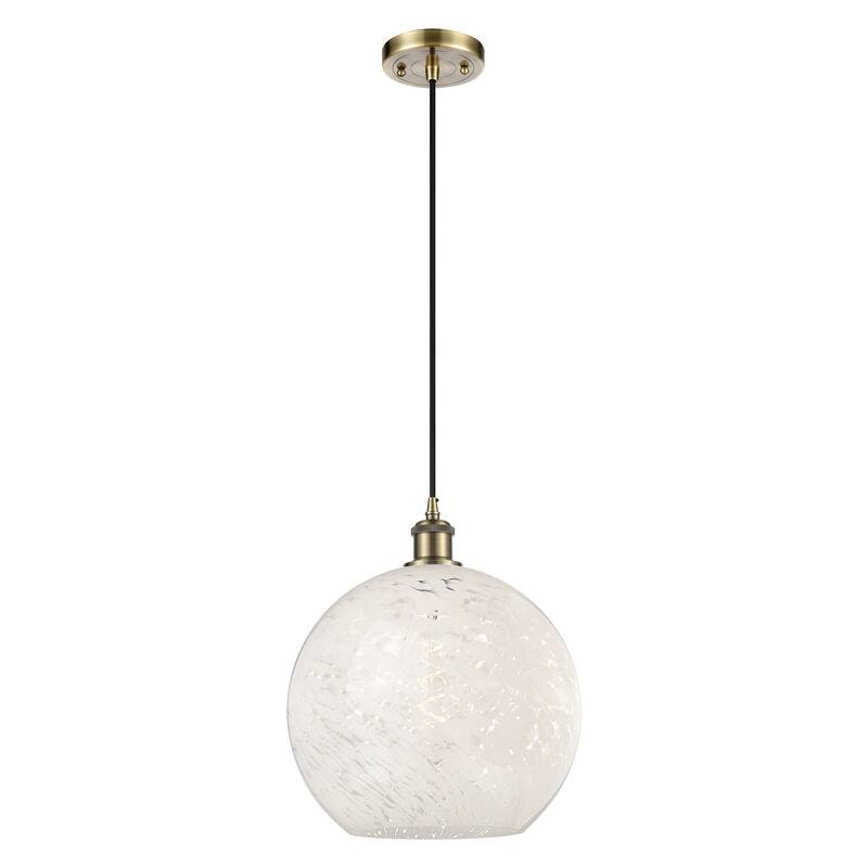 Innovations Lighting 516-1P-14-12 White Mouchette Pendant White