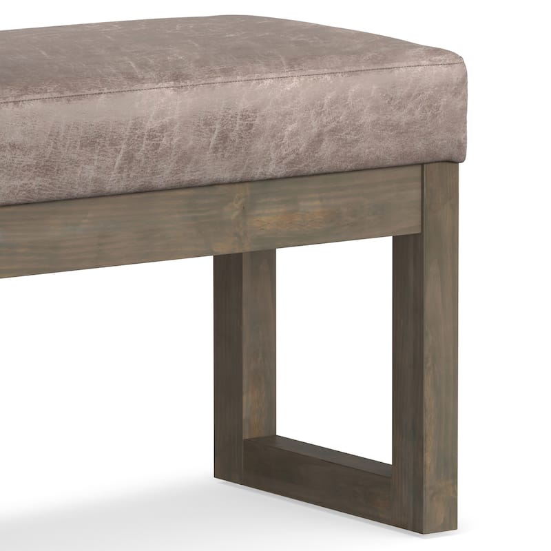 WYNDENHALL Madison 26 inch Wide Contemporary Rectangle Ottoman Bench