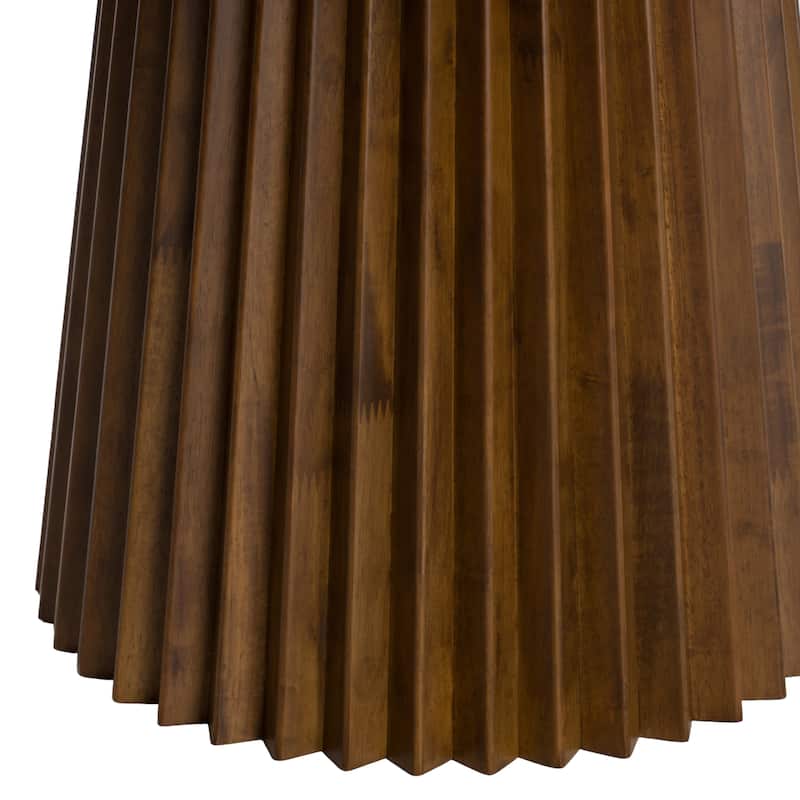 Modrest Platte Mid-Century Modern Walnut Square Dining Table