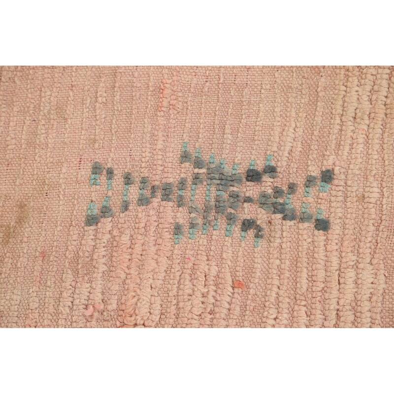 Clearance Antique Tribal Moroccan Oriental Runner Rug Wool Handmade - 3'5" x 9'4"