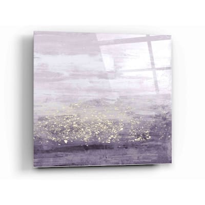 Epic Art 'Amethyst Glitter I' by Jennifer Goldberger Acrylic Glass Wall Art