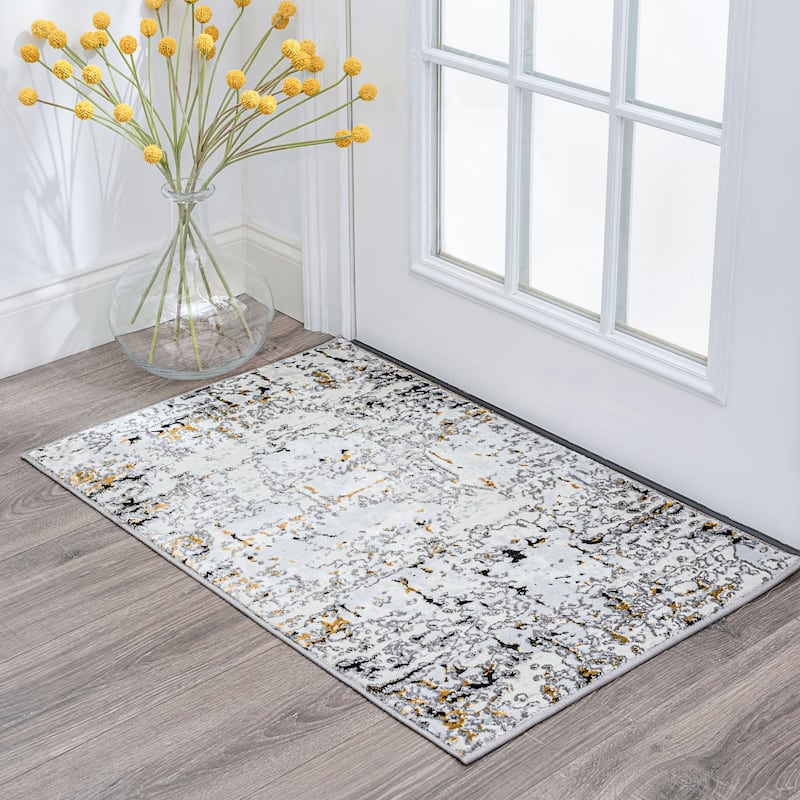 Antiquity Industrial Abstract Indoor Area Rug