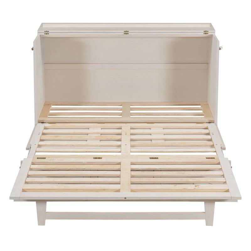 Modern Style Murphy Bed with Large Versatile Storage Drawers for Bedroom