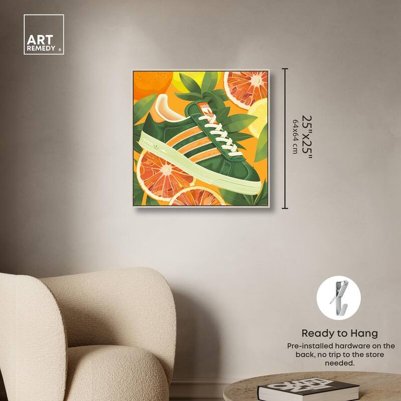 Citrus Sneaker Canvas by Art Remedy
