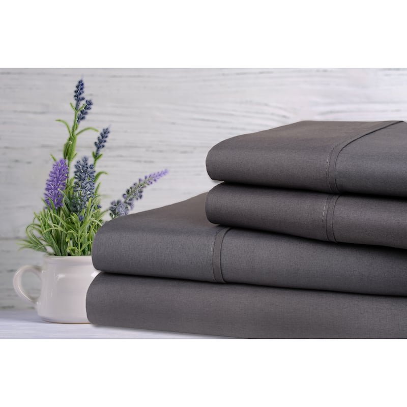 Rayon from Bamboo Lavender Infused Scented 4-Piece Sheet Set