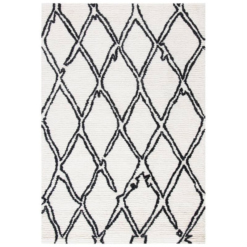 SAFAVIEH Handmade Casablanca Shag Charlyne Tribal Wool Rug