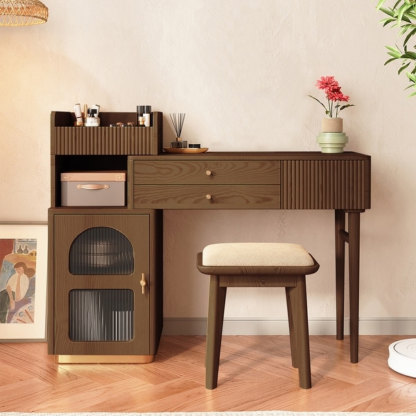 JASIWAY Vanity Makeup Table with 3 Drawers On Sale Bed Bath Beyond 36932389