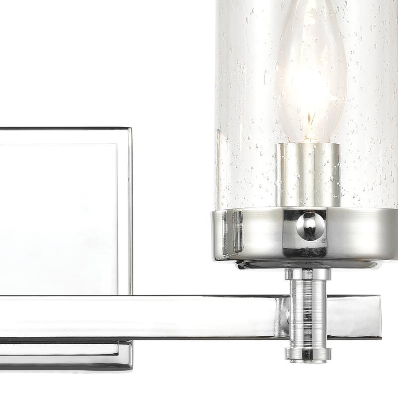 Elk Home Melinda Polished Chrome With Seedy Glass 2 Light Vanity Light