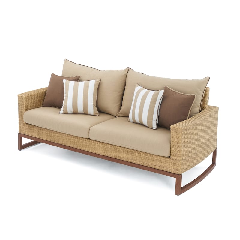 Milea 4 Piece Sunbrella Outdoor Patio Seating Set