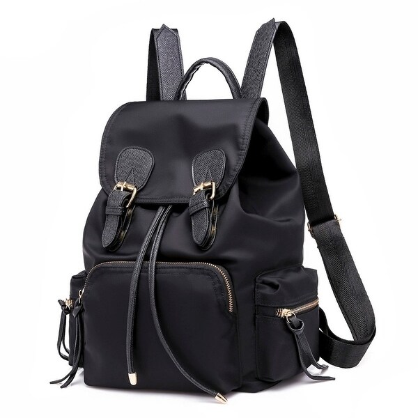 Shop Soft Leather Casual Fashion Women Nylon Graffiti Handbags Backpack Shoulder Bag - Free ...