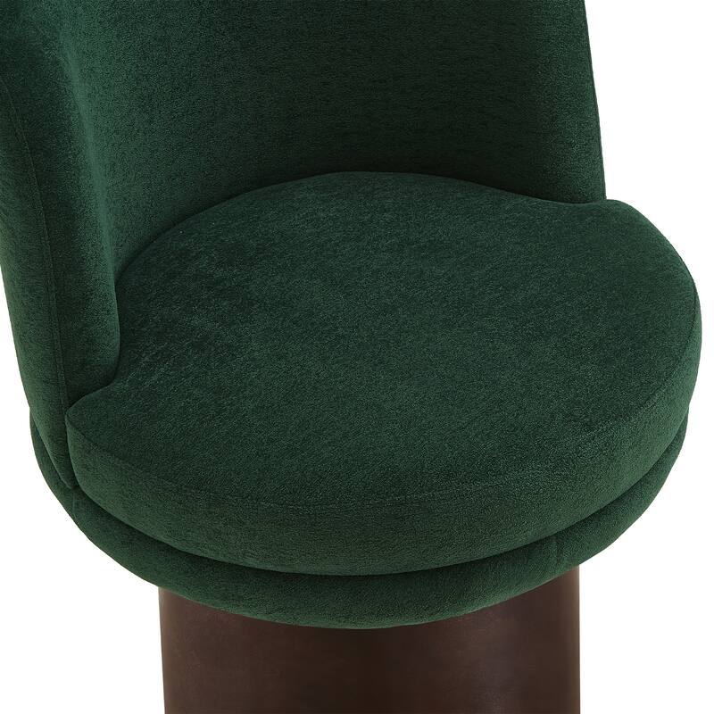 Christopher Knight Home - Swivel Harmony American Design Upholstered Round Swivel Barrel Chair with Chenille Fabric