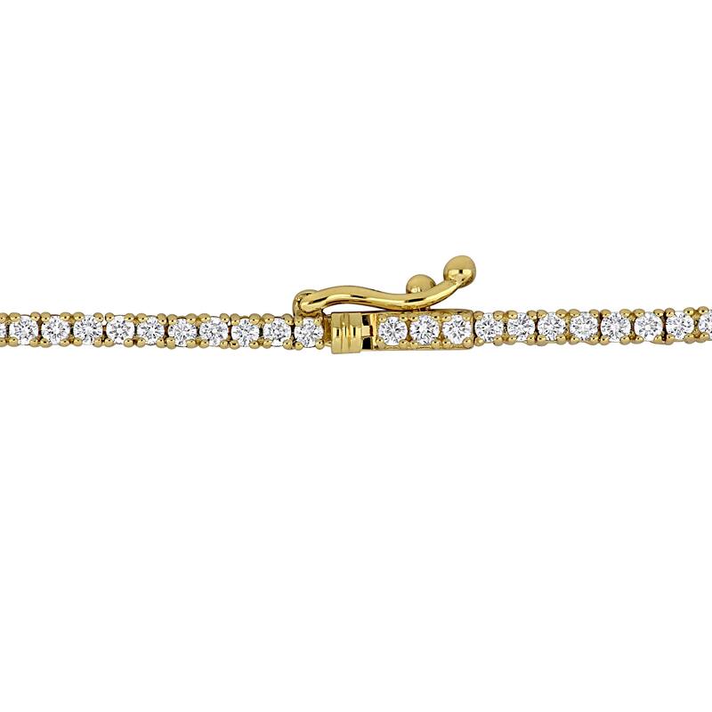 Miadora 14k White or Yellow Gold Diamond Tennis Necklace 2 1/2 or 3 3/8ct TDW