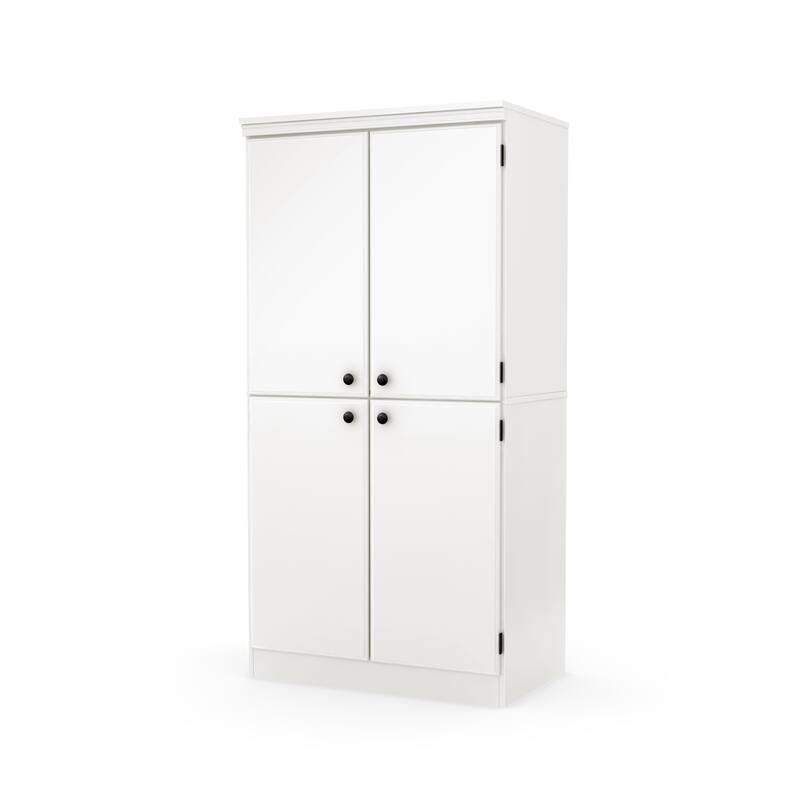 South Shore Morgan Storage Cabinet - 4-Door - Pure White
