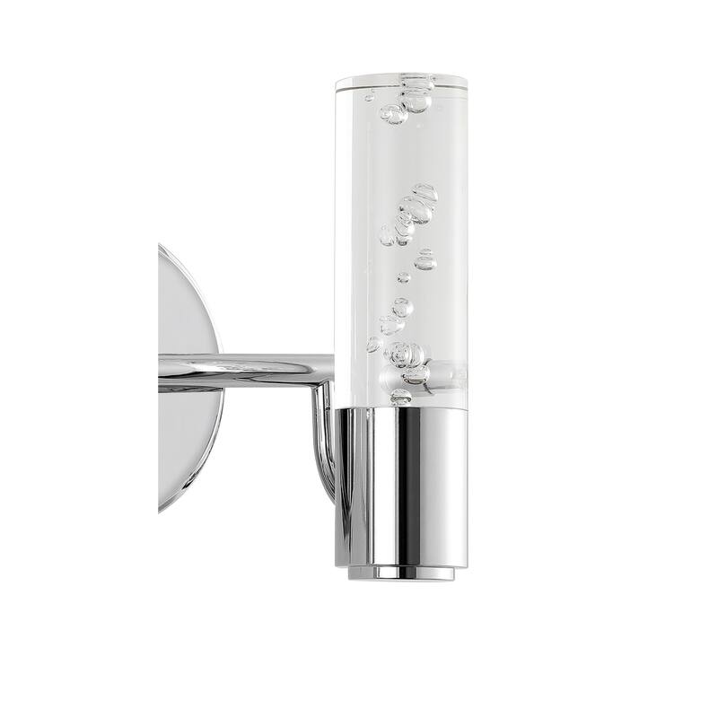 Alain Minimalist Modern Bubble Acrylic/Iron Integrated LED Vanity Light, by JONATHAN Y