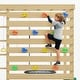 preview thumbnail 15 of 14, Backyard Playground Set with Rock Climbing Wall, Dual Climbing Ladders, Flying Saucer Swing & Gym Rings, Solid Cedar Wood Frame