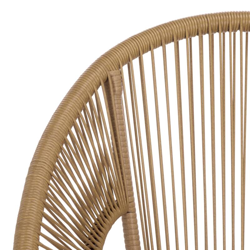 SAFAVIEH Outdoor Patio Furniture Otto Rattan 3-Piece Set - 27"W x 30"D x 31"H