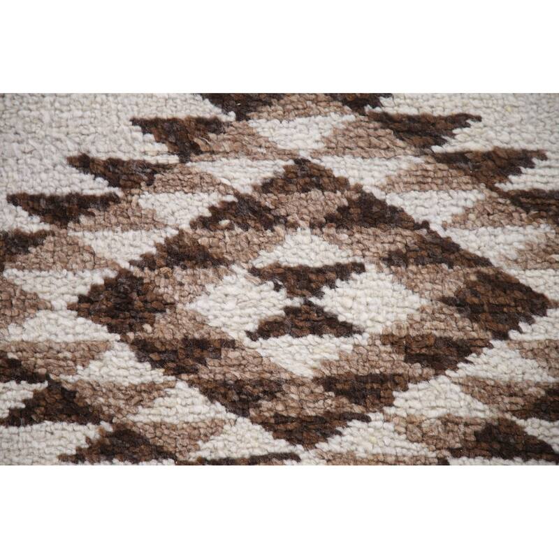 Beige Anatolian Turkish Runner Rug Handmade Tribal Wool Carpet - 2'11"x 12'7"