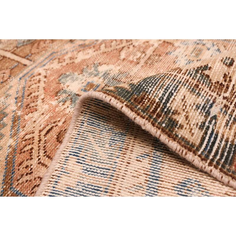 ECARPETGALLERY Hand-knotted Antalya Vintage Brown Wool Rug - 3'5 x 9'6