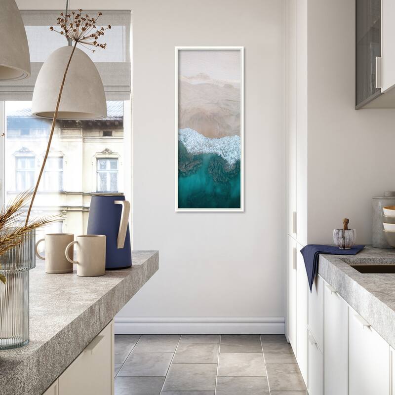 Amanti Art Framed Fabric Pinboard Aerial 20 by Rachel Lee 3 Birdies Studio Printed Bulletin Board