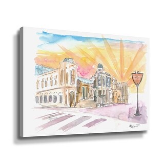 Rodeo Drive Scene Beverly Hills Los Angeles Gallery Wrapped Canvas ...