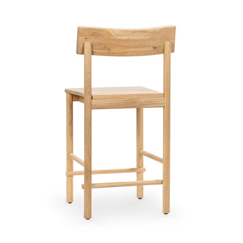 Classic Home Foundation Oak Wood 36.5" Counter Height Chair