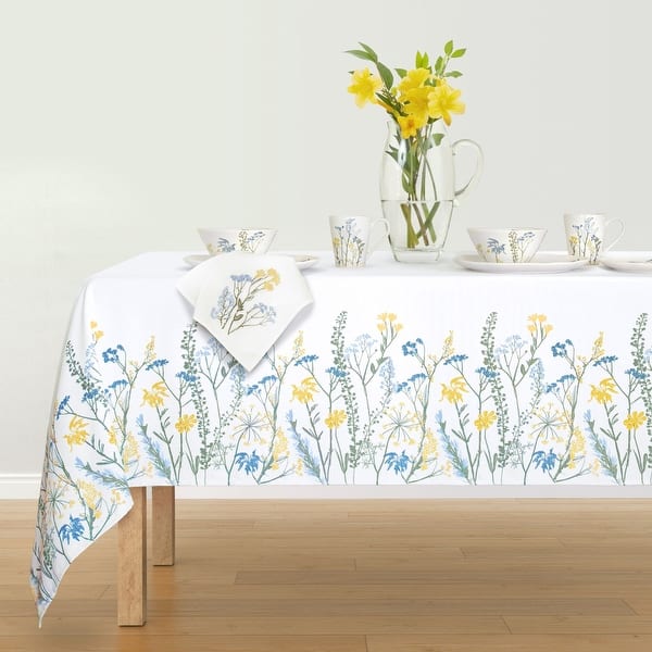 Lenox Wildflowers Border Tablecloth - 60x102