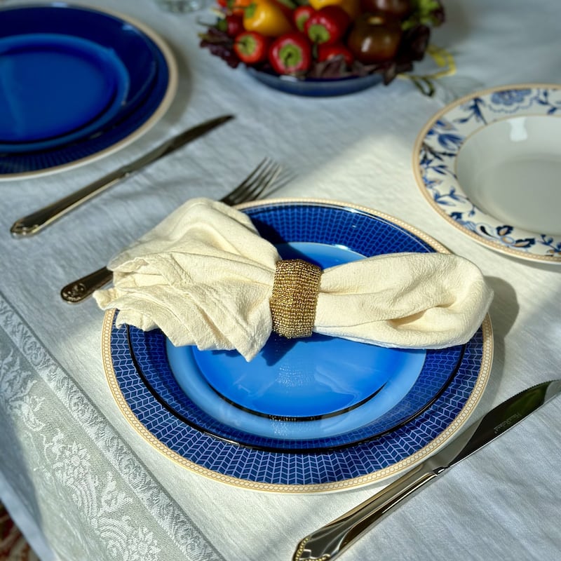 STP Goods 9.2" Borosilicate Glass Dinner Plate Set of 4 - 9.25x0.9"