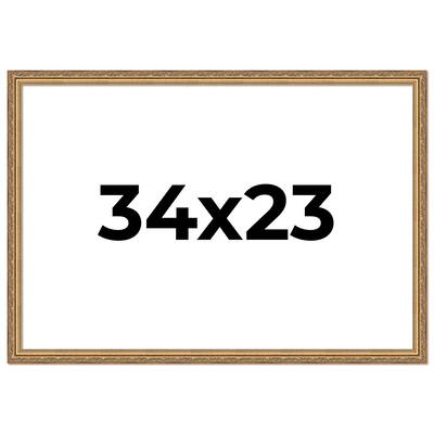 34x23 Frame Red Solid Wood Picture Frame Width 1.75 Inches | Interior Frame Depth 1 13/16 Inches