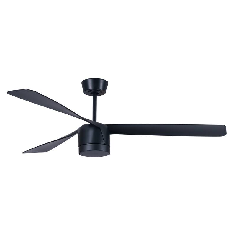 Lucci Air Peregrine 56" Light with Remote Ceiling Fan - Black