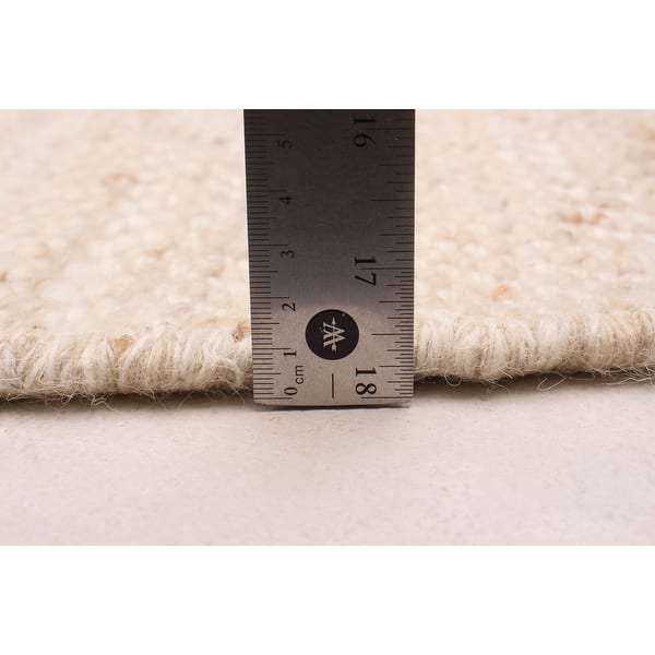 ECARPETGALLERY Braid weave Sienna Cream Wool Rug - 9'11 x 13'9 - Bed ...