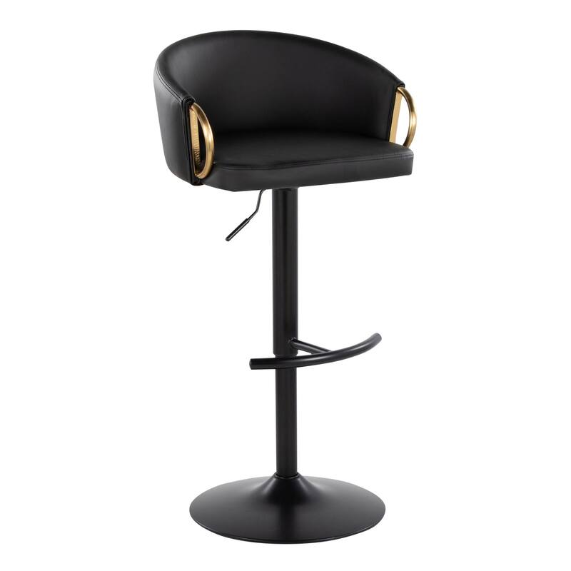 Silver Orchid Battista Adjustable Bar Stool (Set of 2)