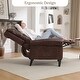 preview thumbnail 15 of 46, HOMYKA Upholstered Chaise Lounge with Nail Trim for Living Room