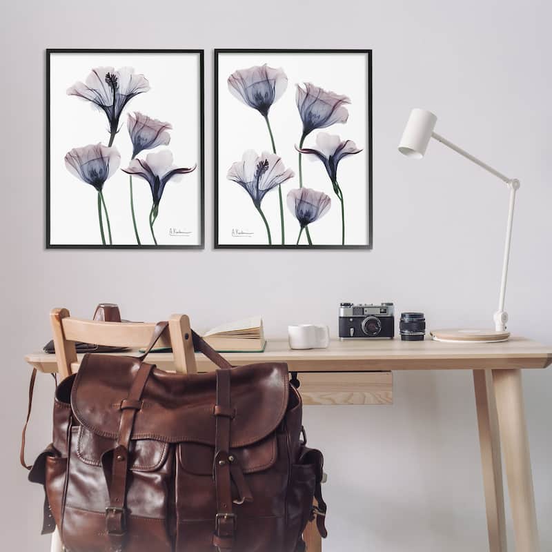 Stupell Bountiful Dusk Lilies Framed Giclee Art Design By Albert Koetsier (Set of 2)