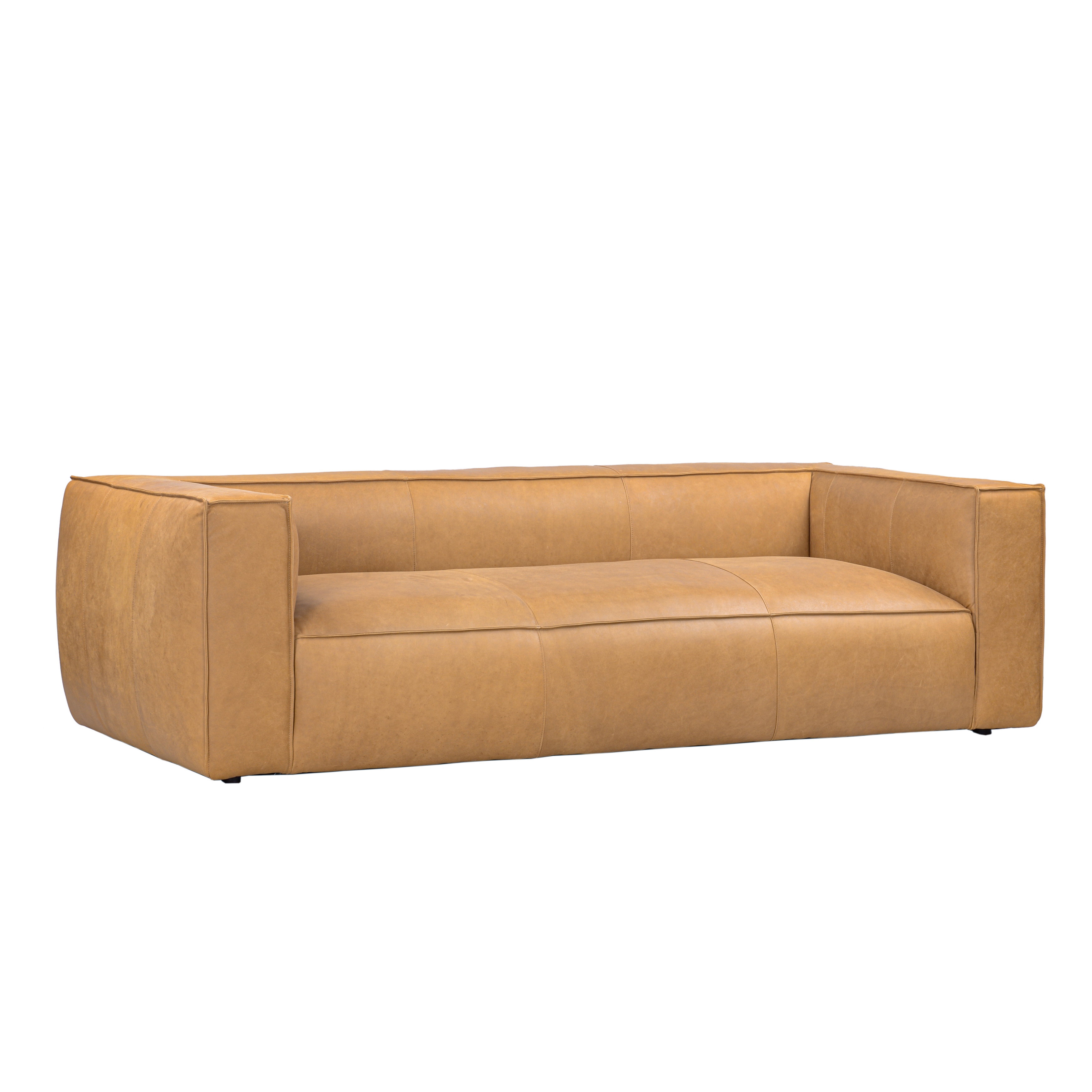 Bastian aniline leather sofa by inspire shop q modern