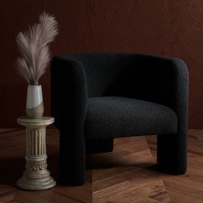 SAFAVIEH Couture Sammie 3-Leg Boucle Accent Chair - 30 in. W x 30 in. D x 29 in. H
