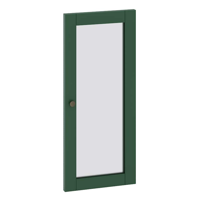 Palace Imports 100% Solid Wood Modular Kitchen Pantry Door Kit - Green-Frosted