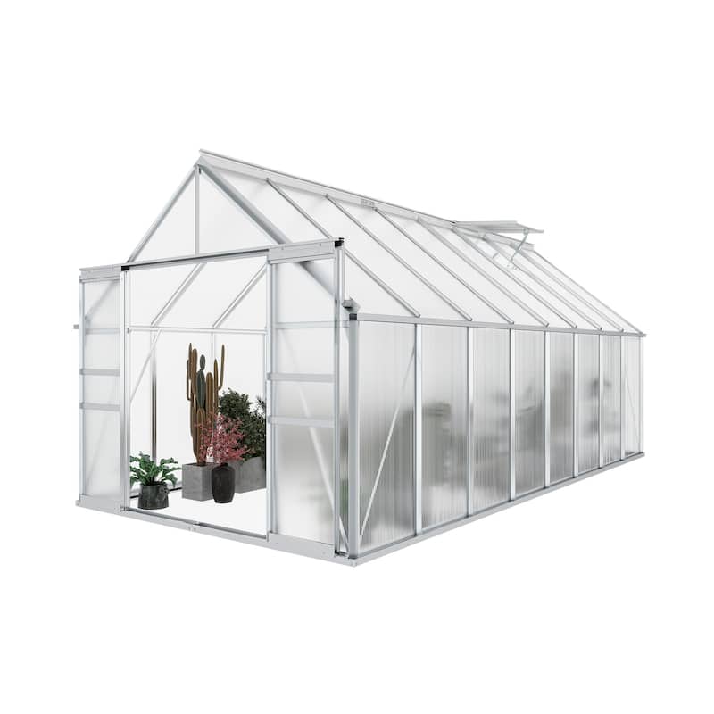 Moasis 8'/10' X 10'/12' Walk-in Hobby Greenhouse