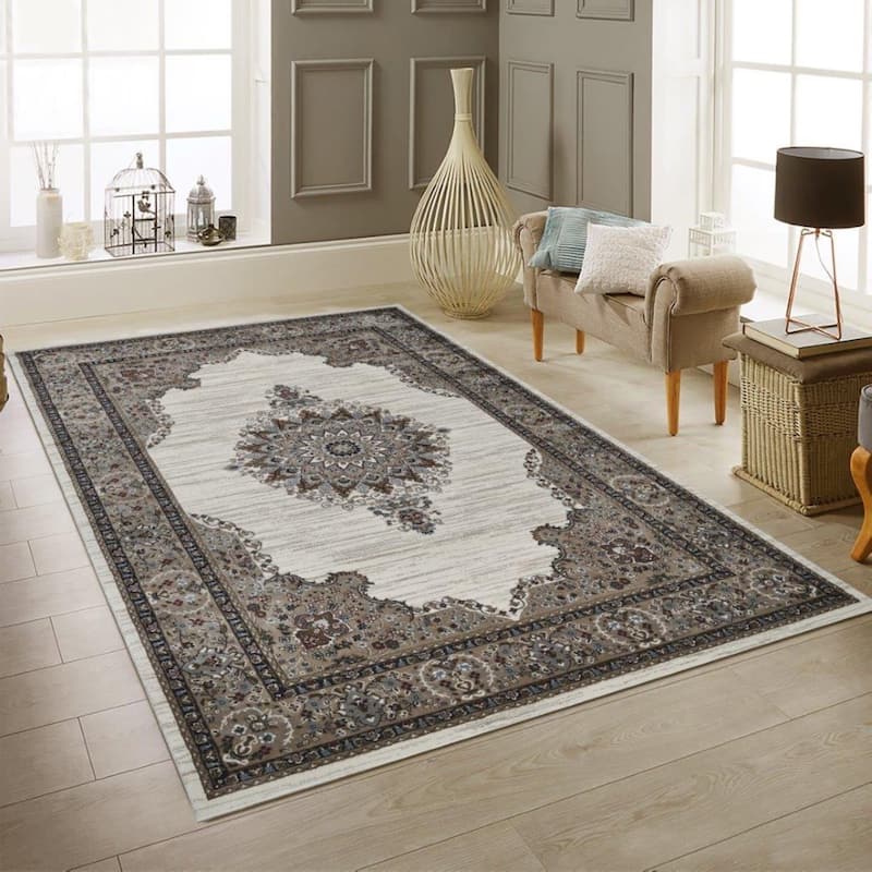 Master Collection Medallion Transitional Area Rug