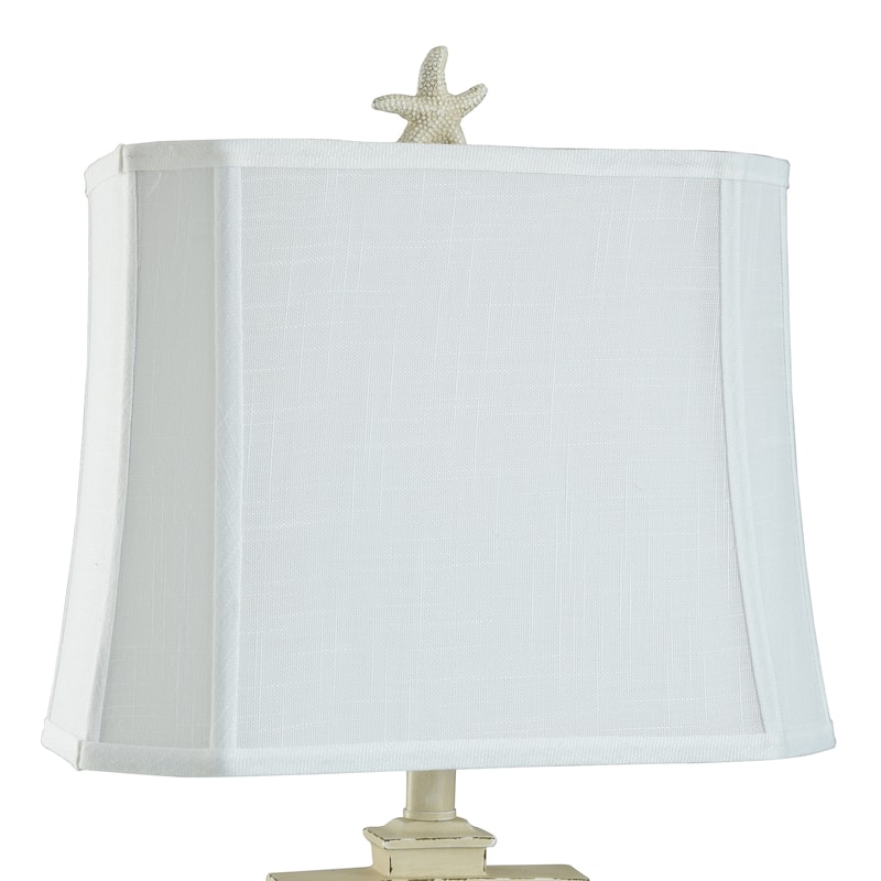 StyleCraft South Cove Weathered Cream Starfish Table Lamp