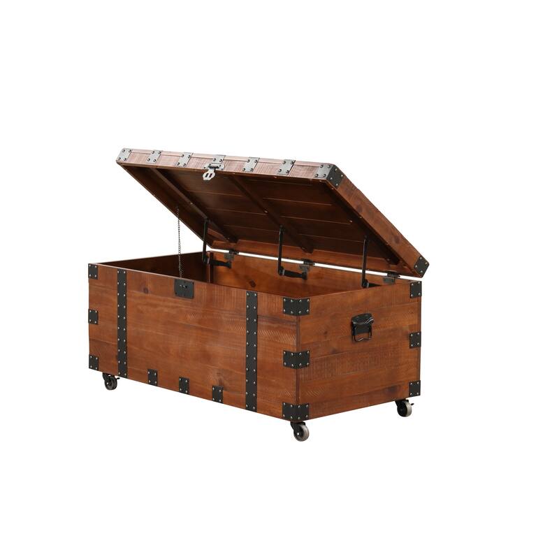Brenton Natural Reclaimed Wood 41" Trunk Table