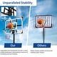 preview thumbnail 9 of 10, Moasis 8-10FT/4-10FT Adjustable Basketball Hoop with Base Wheel Stand