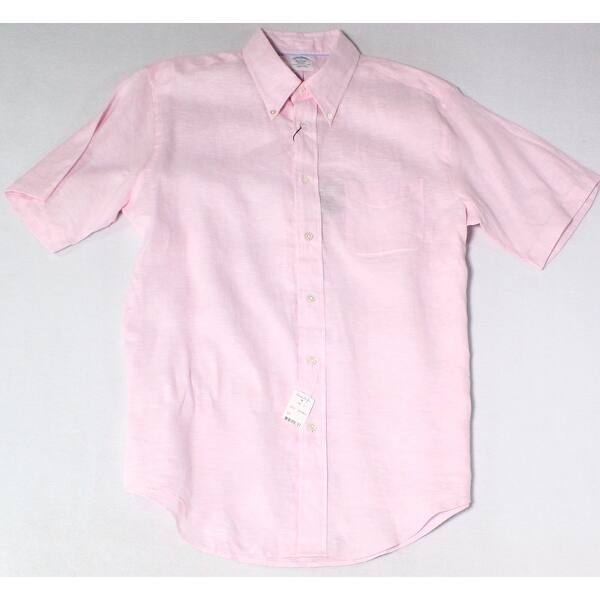 Shop Brooks Brothers Mens Large Button Down Short Sleeve Shirt