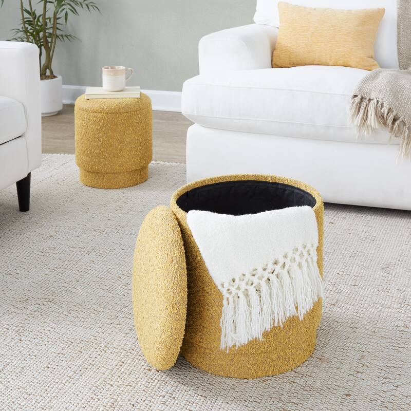 Carson Carrington Corday Upholstered Ottoman Set (Set of 2)