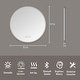 preview thumbnail 8 of 9, Round Frameless Wall Mount Anti Fog LED Light Bathroom Vanity Mirror