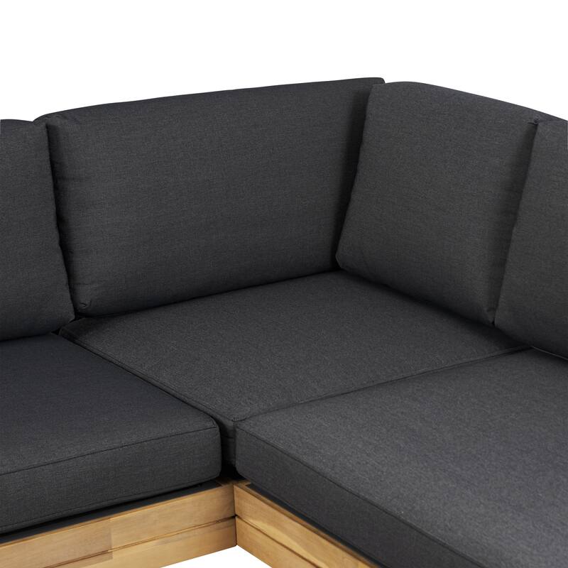 Poly and Bark Celenza Modular Full-Corner Sectional Set with Coffee Table