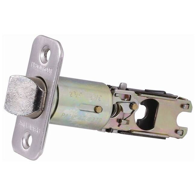 Design House 790253 2-Way Adjustable Passage Round Corner Latchbolt