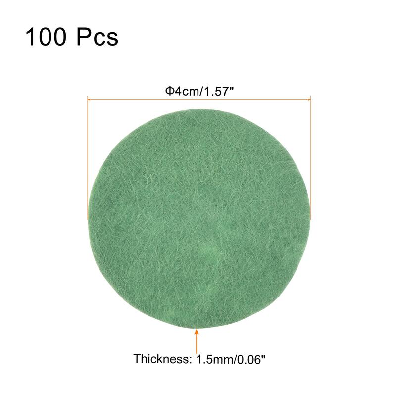 100pcs Plant Pot Hole Pad Round Nonwoven Flower Bonsai Bottom Soil Mat